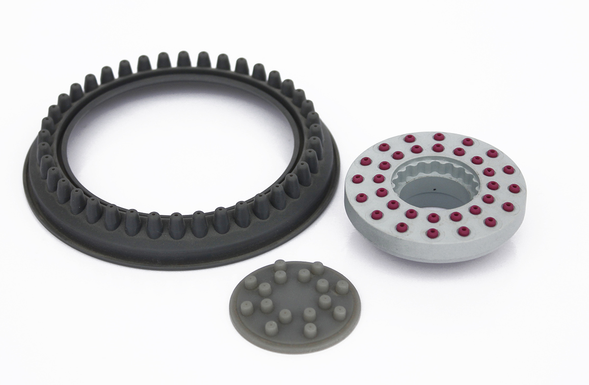 Silicone Overmolded Parts for Premium Shower Components